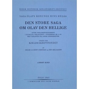  Saga Olafs Konungs hins helga - Den store saga om Olav den Hellige - Annet bind (Heftet)