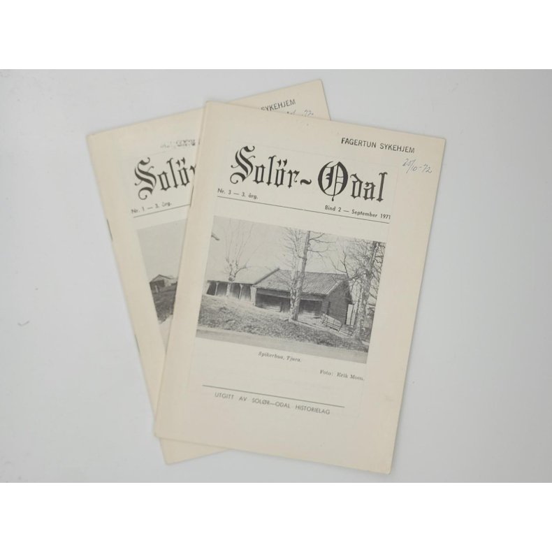 Solr-Odal - 1971 nr. 1 og 3