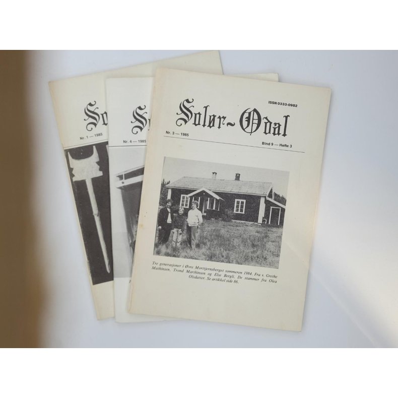 Solr-Odal - 1985 nr. 1-3-4