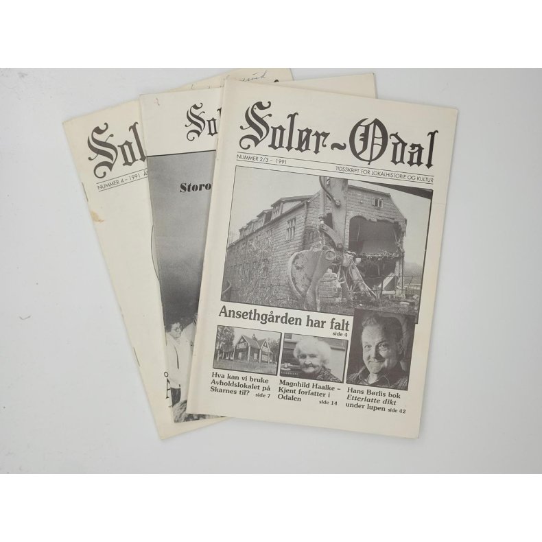 Solr-Odal - 1991 nr. 1-2/3-4