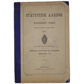 Statistisk Aarbok for Kongeriket Norge 1910 - tretiende aargang