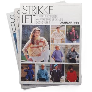 StrikkeLett - Strikkemodeller av verdens ledende designere -  3 hefter 1986 (Heftet)