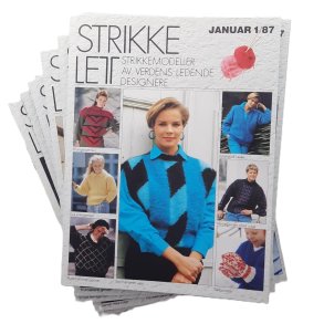 StrikkeLett - Strikkemodeller av verdens ledende designere - 13 hefter 1987 (Heftet)