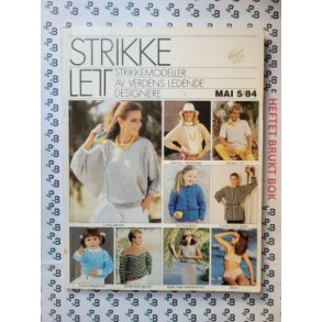 StrikkeLett - Strikkemodeller av verdens ledende designere 5/84 (Heftet)