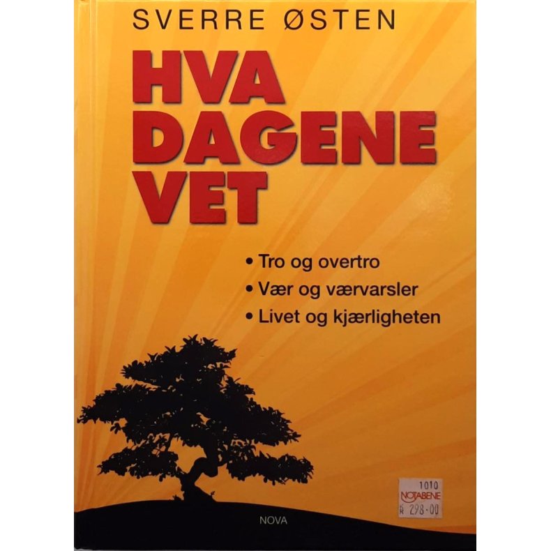 Sverre �sten - Hva dagene vet --(Innb).