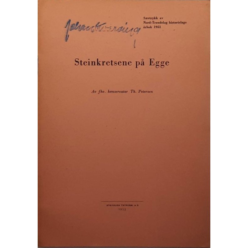 Th. Petersen - Steinkretsene p� Egge (Heftet)