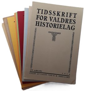 Tidsskrift for Valdres Historielag 1. til 10. aargang (Heftet)
