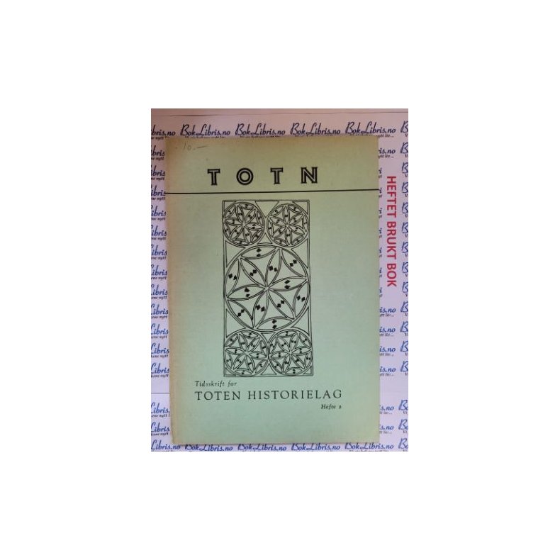 Totn �rbok 1954 Hefte 2 (Heftet)