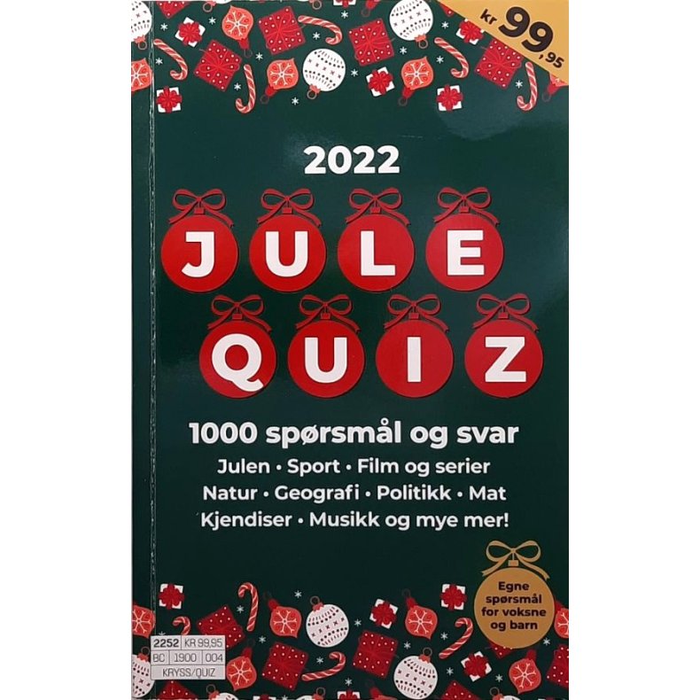 Trygve Rislaa - JuleQuiz 2022 (Heftet)