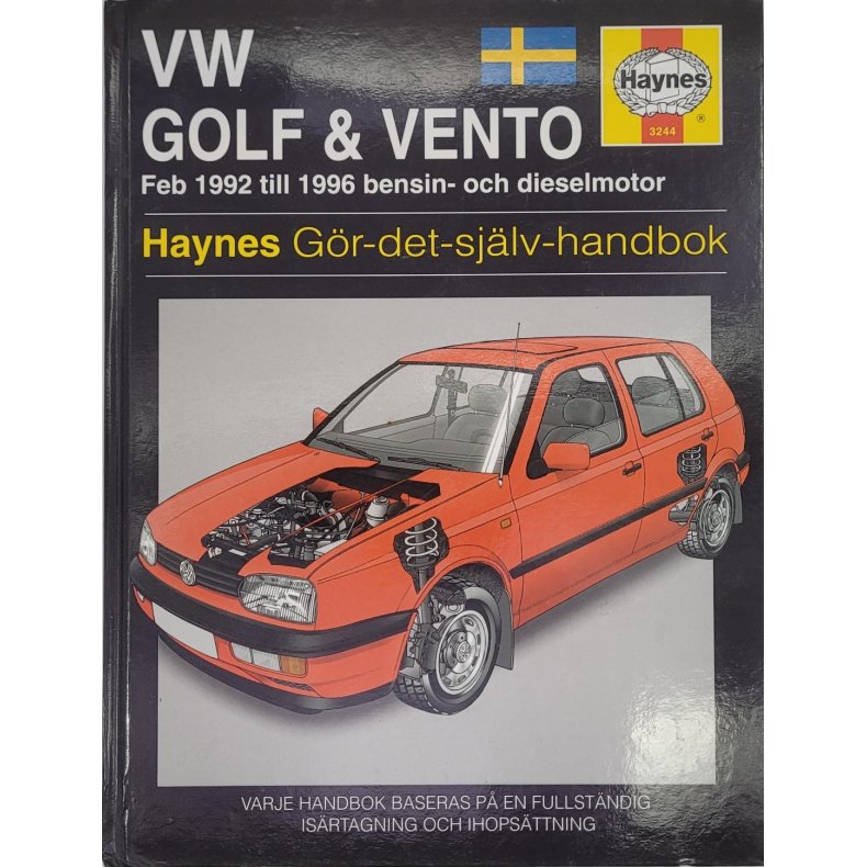 VW Golf &amp; Vento Haynes Gr det sjlv handbok