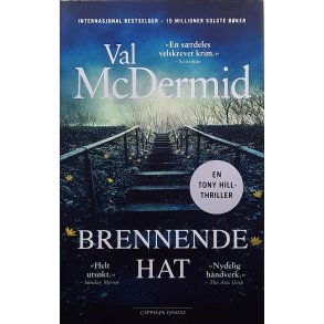 Val McDermid - Brennende hat - Innbundet