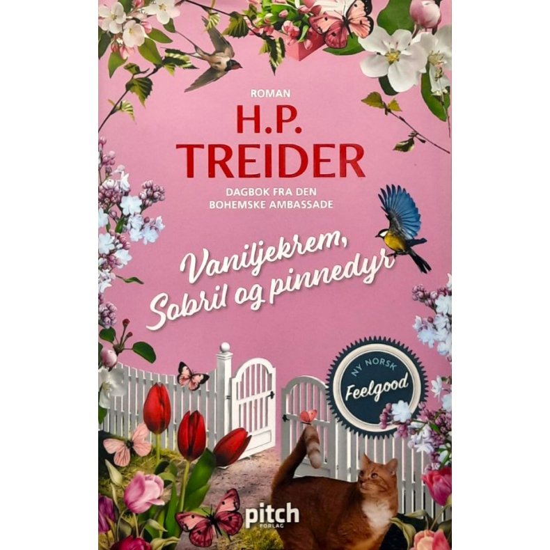 Vaniljekrem, Sobril og pinnedyr - H. P. Treider - Bruktbok - Innbundet