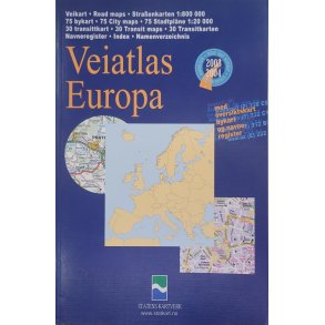 Veiatlas Europa (Heftet)
