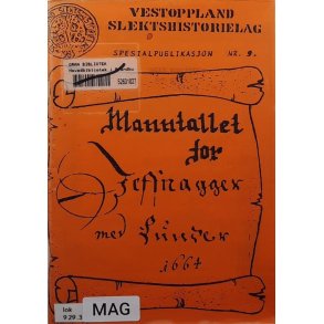 Vestoppland slektshistorielag Spesialpublikasjon Nr. 9. 