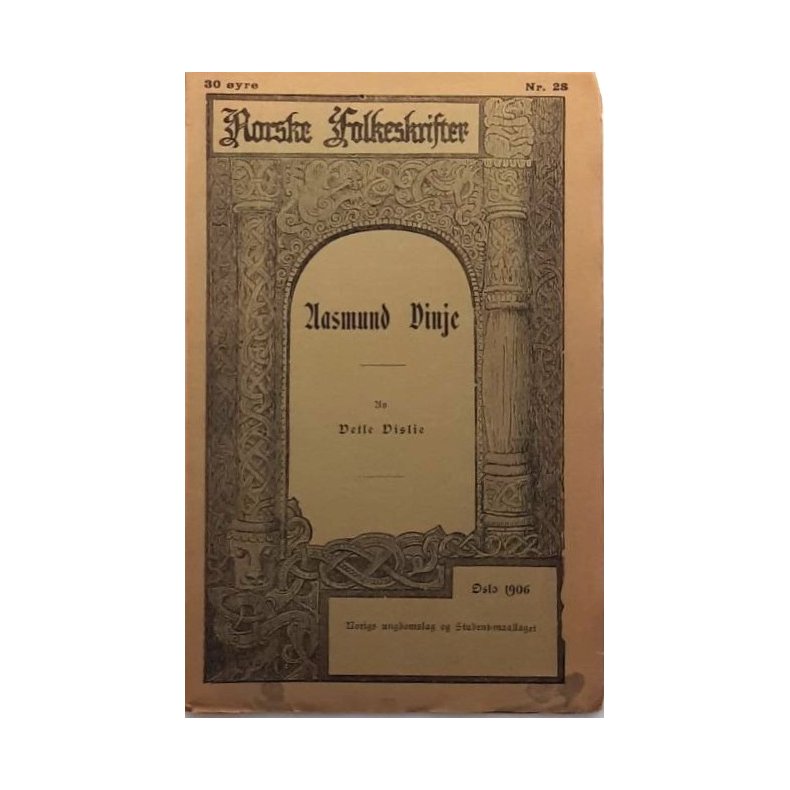 Vetle Vislie - Aasmund Vinje - Norske Folkeskrifter - (Heftet)