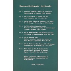 Rgis Boyer (Red.) og Nils M. Knutsen (Red.) - Hamsun i Paris