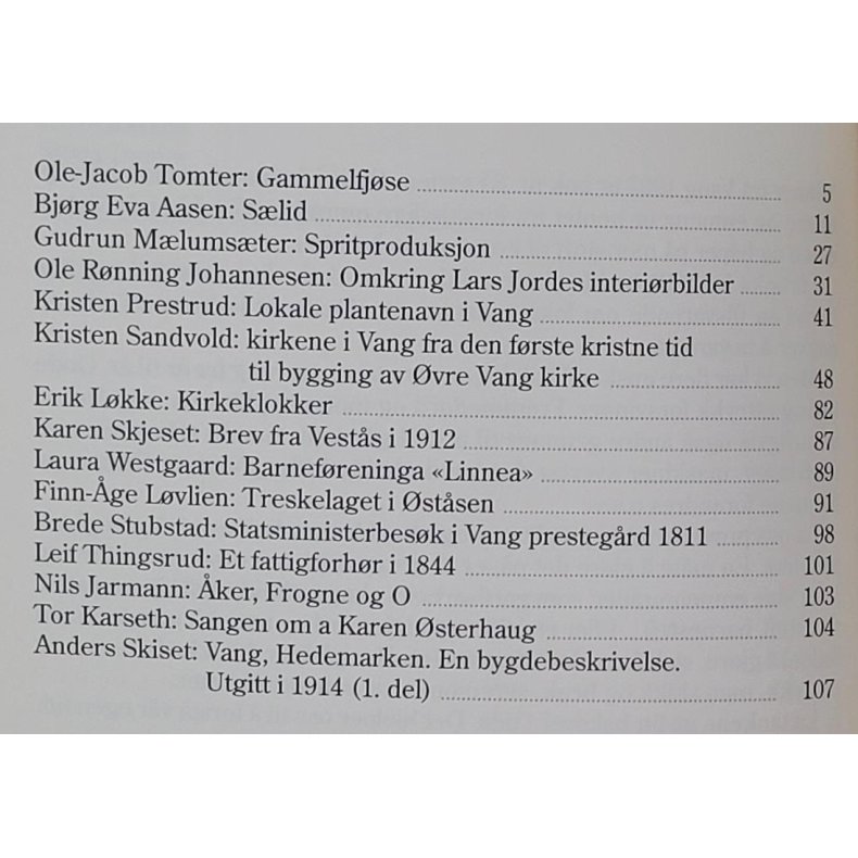 Minner fr Vang 1992 (Heftet)