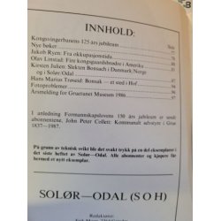 Solr-Odal Nr. 3-4 - 1987